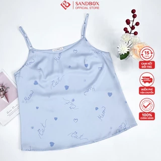 Áo Hai Dây SANDBOX Lụa Latin Cao Cấp Mềm Mịn, Thanh Lịch Mặc Nhà, Mặc Trong Áo Vest, Blazer