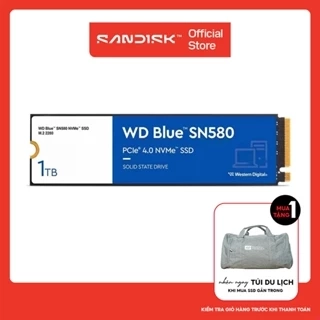 Ổ cứng SSD Western Digital Blue SN580 500GB - 1TB PCIe Gen4 x4 NVMe M.2