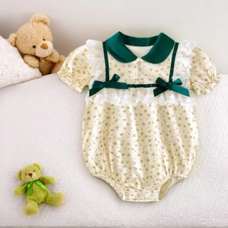 Sanlutoz Ngọt Ngào Hoa Mùa Hè Bé Gái Body Cotton Thời Trang Trẻ Sơ Sinh Quần Áo Bé Gái