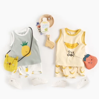 Set Quần Áo Sanlutoz Vải Cotton Thời Trang Mùa Hè Cho Bé