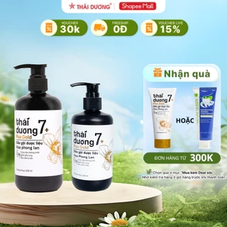 Dầu gội Thái Dương 7 Plus Gold Hoa Phong Lan 500ml/250ml - Dầu gội thảo dược hỗ trợ chống gàu, ngứa, giảm rụng tóc