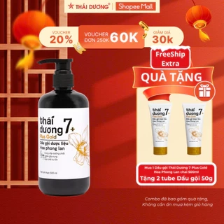 DẦU GỘI dược liệu Thái Dương 7 Plus Gold tặng Tube 7 Plus 50g