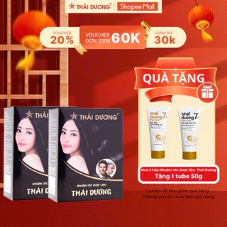 Mua Combo 2 hộp bột nhuộm tóc Thái Dương tặng 1 Tube Thái Dương 7 Plus Gold 50g