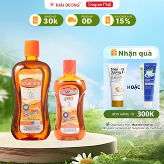 Nước súc miệng Valentine ngăn ngừa nhiệt miệng, hôi miệng, sâu răng dành cho người lớn, trẻ em