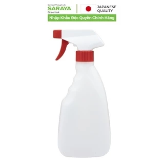 Bình xịt rỗng đựng dung dịch Saraya Smart San dạng phun, kèm đầu bơm phun sương - 500ml