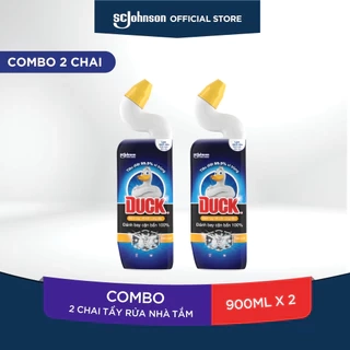 DUCK Combo 2 Tẩy Rửa Đánh Bay Cặn Bẩn Hương Cam Quýt 900mlx2