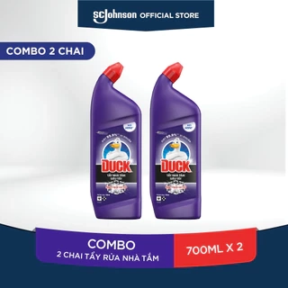 DUCK Combo 2 Tẩy Rửa Bồn Cầu & Nhà Tắm Hương Hoa 700mlx2