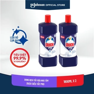 DUCK Combo 2 Tẩy Rửa Nhà Tắm Siêu Tẩy Pro 1800ml/Chai