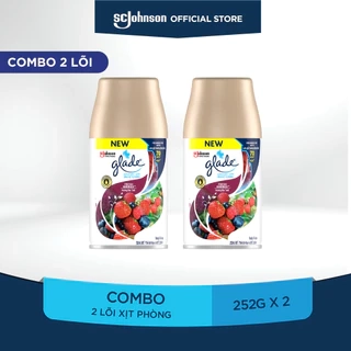 GLADE Combo 2 Lõi Xịt 252ml – Hương Dâu Tươi