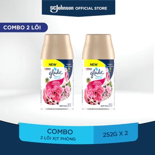 GLADE Combo 2 Lõi Xịt 252ml – Hương Hoa Mẫu Đơn & Dâu Tươi