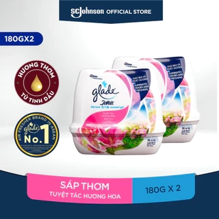 GLADE Combo 2 Sáp Thơm Hương Cỏ Hoa 180gx2