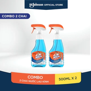 MR MUSCLE Combo 2 Nước Lau Kính 500mlx2