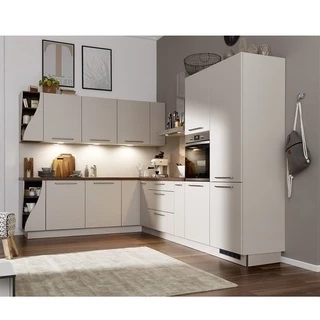KITCHEN, Tủ bếp chữ L hiện đại gỗ công nghiệp cao cấp KIT_003, kệ bếp Scandi Home