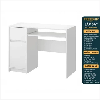 LIALA, Bàn làm việc, bàn học 1 hộc tủ DEK_025, 100x45x76cm, bàn gỗ Scandi Home