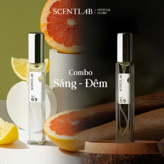 combo Nước hoa mini nam SCENTLAB tinh dầu thơm lâu lưu hương 8h nam tính cuốn hút lịch lãm 10ml