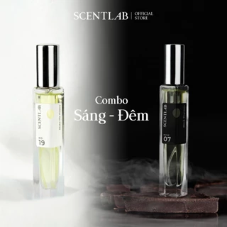 Combo Nước hoa nữ SCENTLAB Sáng Đêm, tinh dầu thơm lâu, lưu hương 8h, mini 10ml