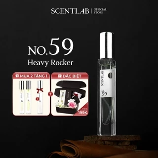Nước hoa nam mini SCENTLAB NO.59 Heavy Rocker nam tính thơm lâu lưu hương 8h- xịt 10ml