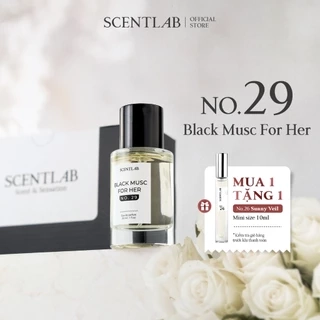 Nước hoa nữ hương phấn SCENTLAB No.29 Black musc for her nữ tính nàng thơ tinh dầu thơm lâu fullsize 30ml