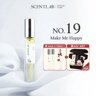 Nước hoa nữ mini SCENTLAB ngọt dịu No.19 Make me Happy tinh dầu thơm lâu lưu hương 8h- xịt 10ml