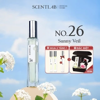 Nước hoa nữ mùa hè No.26 Sunny Veil SCENTLAB tươi mát, trẻ trung tinh dầu thơm Châu Âu lưu hương 8h