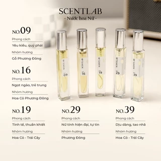 Tinh dầu thơm nước hoa nam nữ mini SCENTLAB thơm lâu lưu hương 8h bỏ túi tiện lợi 10ml