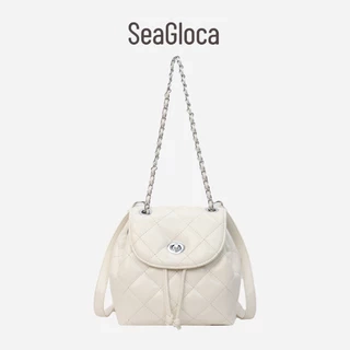 Seagloca Hàn Quốc Mới Hình Thoi Dây Xích Đa Năng Chức Năng Đeo Vai Túi Đeo Ngang Ba Lô Dành Cho Nữ