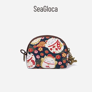 Ví canvas Seagloca 799 họa tiết hoạt hình đáng yêu dùng đựng thẻ và tiền xu