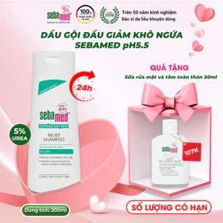 Dầu gội đầu giảm khô, ngứa Sebamed Extreme Dry Skin Relief Shampoo 5% Urea 200ml