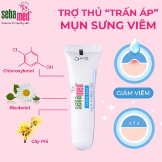 Gel giảm mụn kháng khuẩn & làm dịu da Sebamed Clear Face Anti-Pimple pH5.5 (10ml)