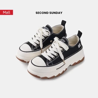 Giày Thể Thao Sneaker Nữ Second Sunday Chunky Low Đế Tăng Chiều Cao 4cm SK02