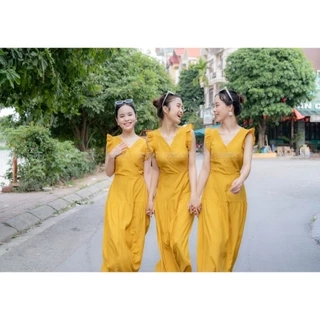 Đầm dáng dài tay tiên thướt tha xinh xắn