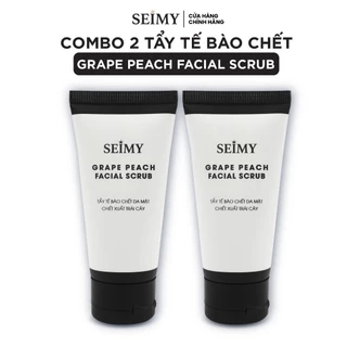 Combo 2 Gel Tẩy Tế Bào Chết Da Mặt Seimy 50gram - Grape Peach Facial Scrub