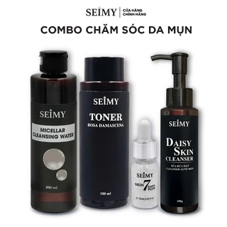 Combo Chăm Sóc 4 bước Da Dầu, Mụn Seimy