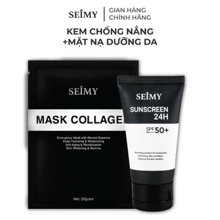 Kem Chống Nắng Kèm Mặt Nạ Seimy - Sunscreen 24h Da Mặt 40ml SPF 50+
