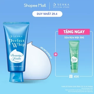 Sữa rửa mặt mướt mịn sạch sâu SENKA PERFECT WHIP 120g