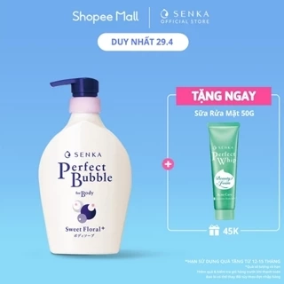 Sữa tắm dưỡng ẩm hương hoa dịu ngọt Senka Perfect Bubble for Body Sweet Floral n 500ml_13731