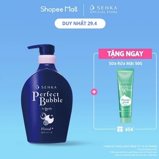 Sữa tắm dưỡng ẩm hương hoa tươi mát Senka Perfect Bubble for Body Floral Plus n 500ml_13729