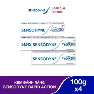Bộ 4 Kem đánh răng SENSODYNE Repair & Protect Deep Repair Whitening 100g phục hồi, bảo vệ răng ê buốt và làm trắng răng