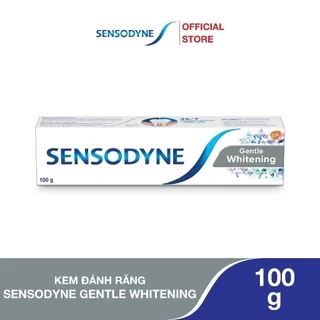 Kem đánh răng SENSODYNE Gentle Whitening 160g giúp giảm ê buốt hiệu quả và làm trắng răng tự nhiên