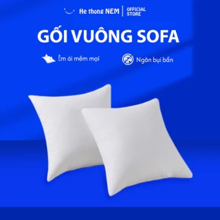 Ruột Gối Vuông Tựa Lưng Trang Trí Sofa He thong NEM Chính Hãng Vỏ Gối Ôm Tựa Lưng Vuông Trang Trí Ghế Sofa 45x45cm