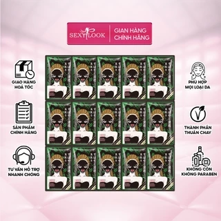 Combo 15 Mặt Nạ Đen Tràm Trà Hỗ Trợ Giảm Dầu Mụn (15 miếng x 28ml)
