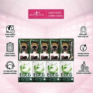 Combo 9 Mặt Nạ Trà Xanh Mix Tràm Trà SEXYLOOK Giảm Mụn Dầu và Dưỡng Ẩm Da (9 miếng x 25ml)