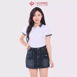 Áo Polo nữ SANDBOX Chất AiryCool Cao cấp, cổ bẻ phối màu thời trang, dáng ôm nhẹ, thoải mái APC24005