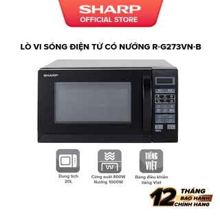 Lò Vi Sóng Kết Hợp Nướng Sharp R-G273VN-B 20L