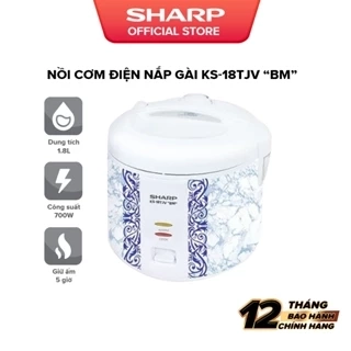 Nồi cơm điện dòng chống dính tăng cường xử hấp KS-181TJV "BM" -  Bảo hành chính hãng 12 Tháng