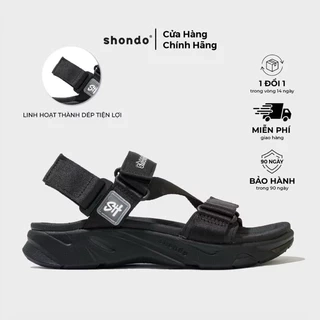 Giày Sandals F8 Shondo Full Đen F8M1112