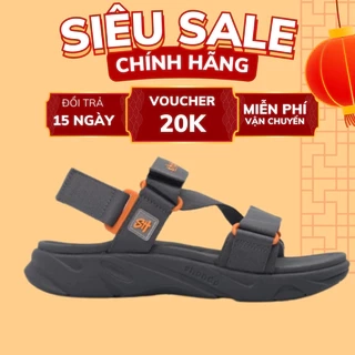 Giày Shondo sandals Nam Nữ F8M2222 xám đậm