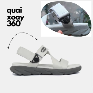 Sandal Shondo quai hậu xoay màu xám rêu F6S1122