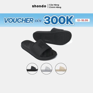Dép Quai Ngang Nam Nữ Trendy 2 Thêu SH, Thoải Mái, Siêu Nhẹ Shondo Nhiều Màu