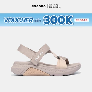 Giày Sandals Nam Nữ Shondo F7 Racing Màu Nâu Hồng Cá Tính F7R9570